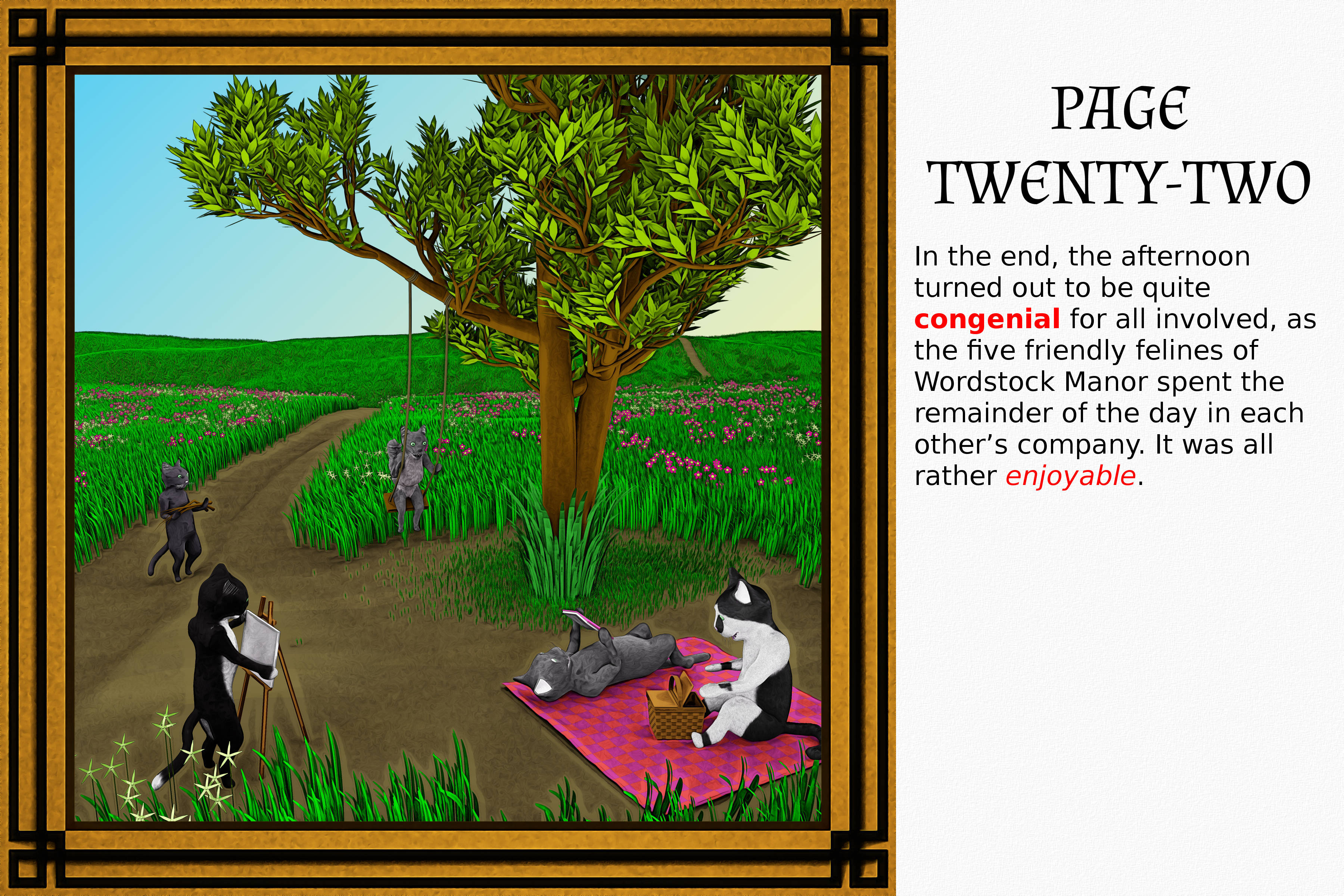 Stella and the Tree Swing – The Wordstock Manor Clowder